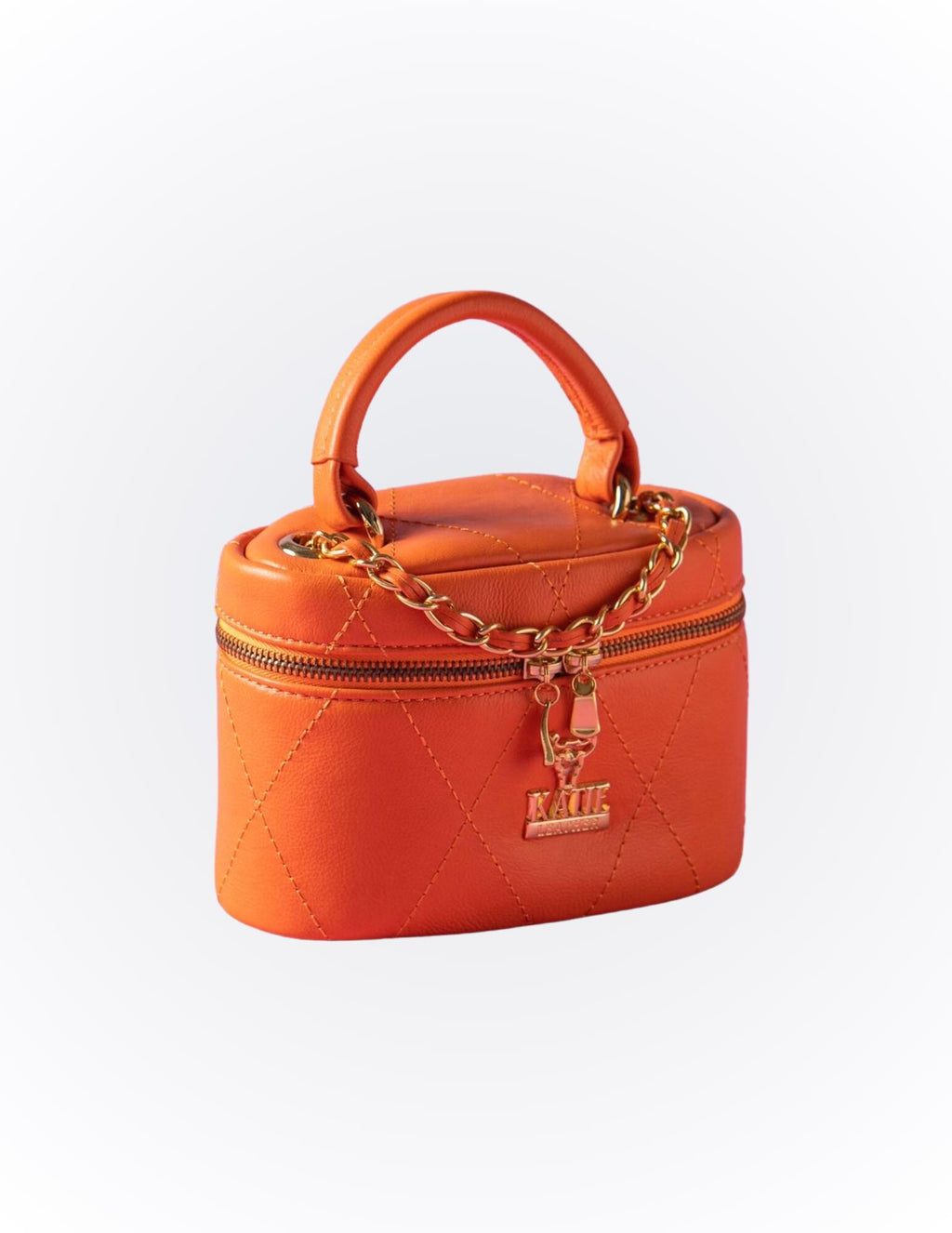 Brazilian Leather Mini Clutch – Quilted Designer Handbag