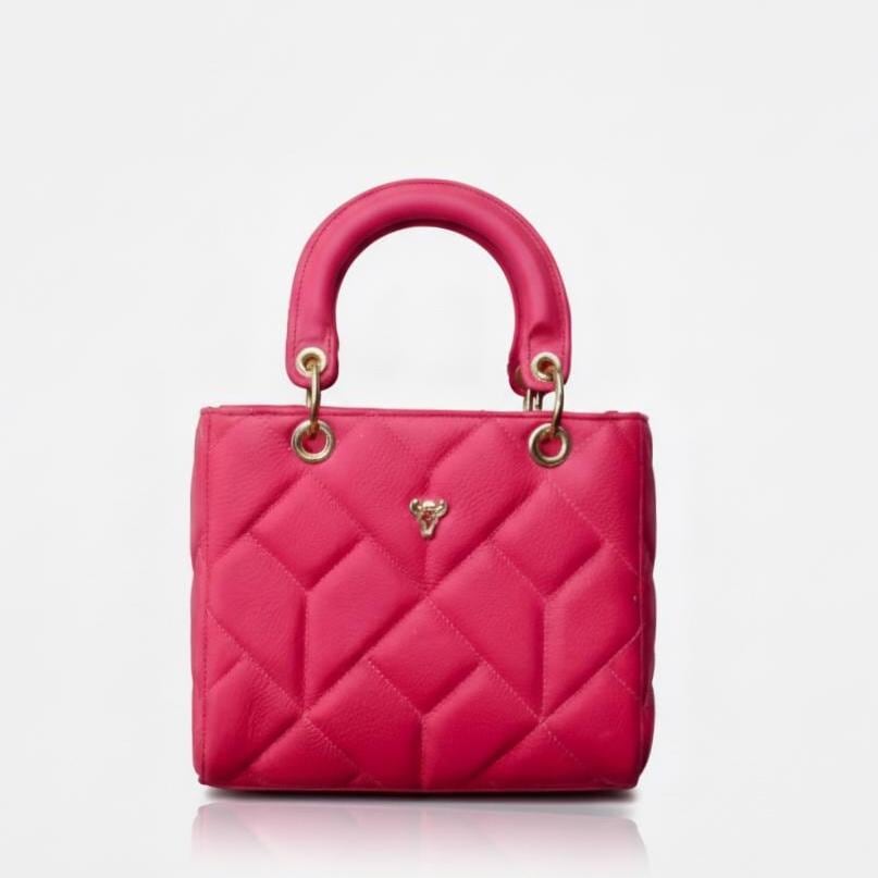 Red Exclusive Brazilian genuine leather tote/hand bag Sofia - Katie Leather