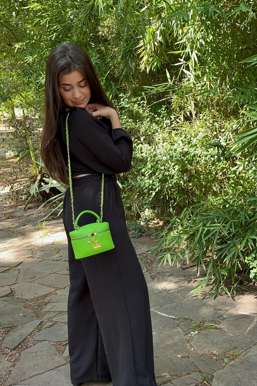 Green Leather Clutch – Small Brazilian Leather Bag
