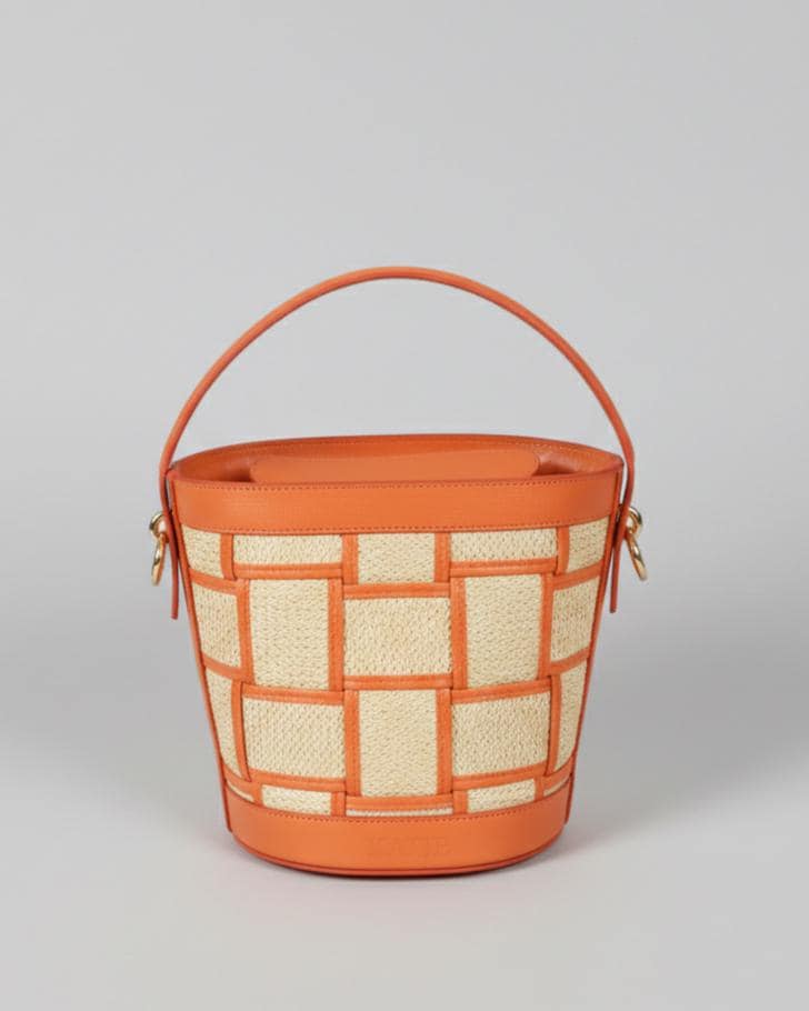 Brazilian Straw and Leather Malibu Bag, Elegant Summer Beach Purse