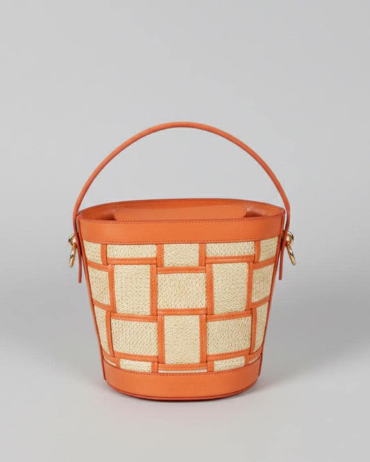 Brazilian Straw and Leather Malibu Bag, Elegant Summer Beach Purse