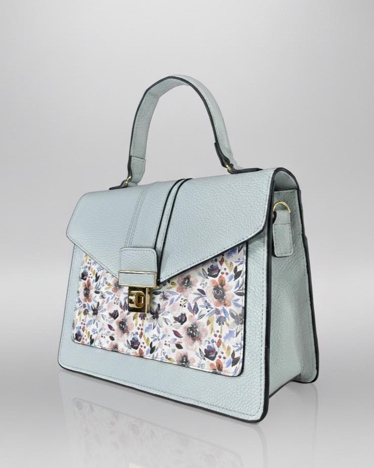 Luxury hand/tote bag Brazilian genuine leather Luciana - Katie Leather
