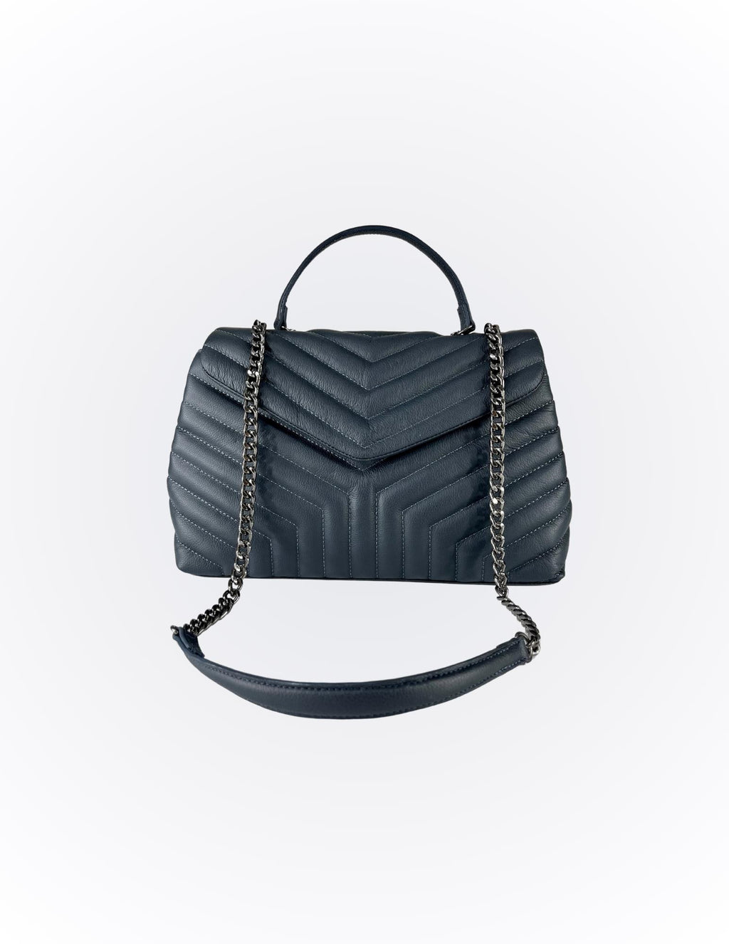 Off-White Elegant genuine Brazilian Leather handbag Vera - Katie Leather