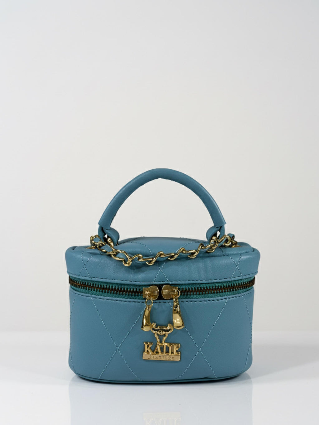 Brazilian Leather Mini Clutch – Quilted Designer Handbag