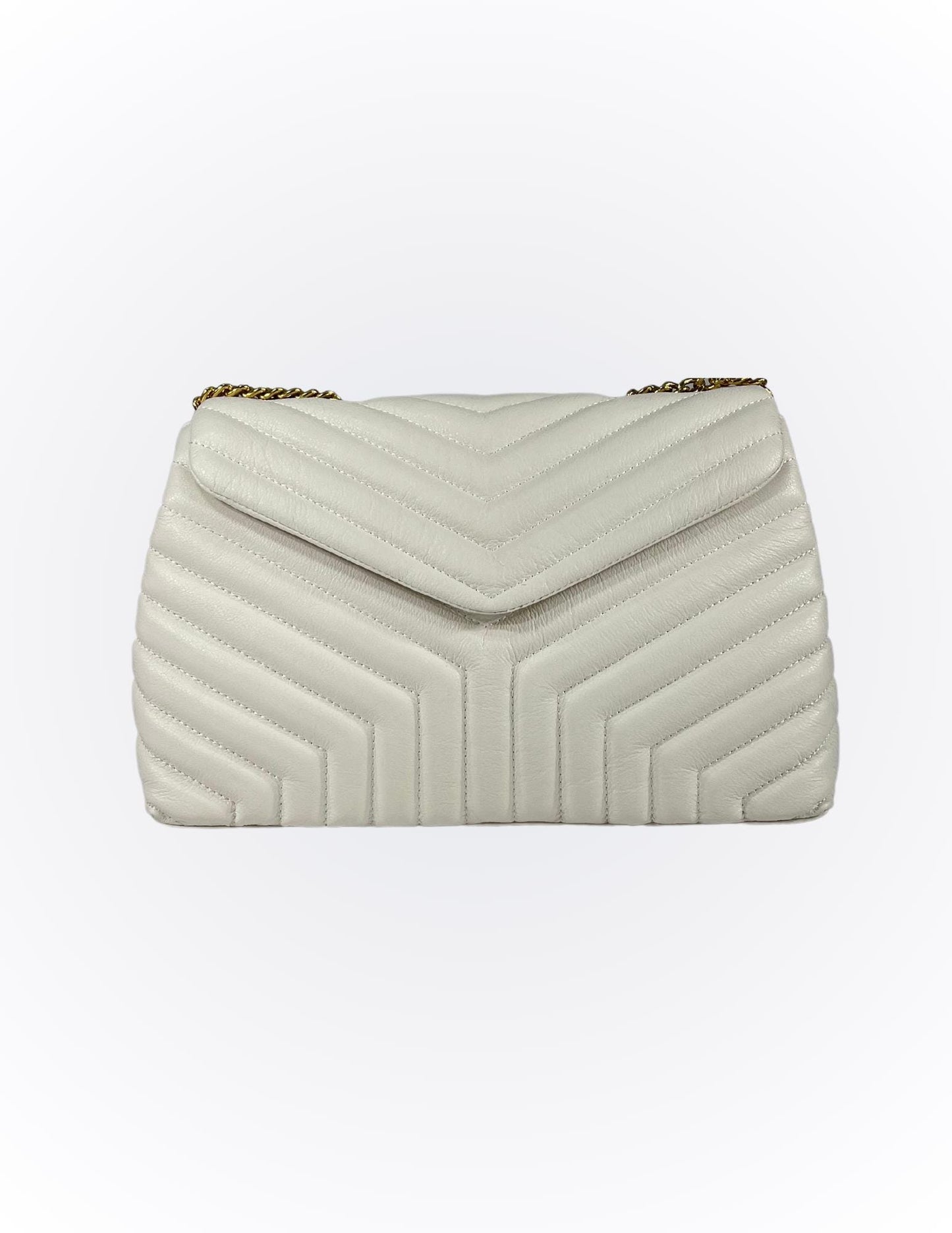 Off-White Elegant genuine Brazilian Leather handbag Vera - Katie Leather