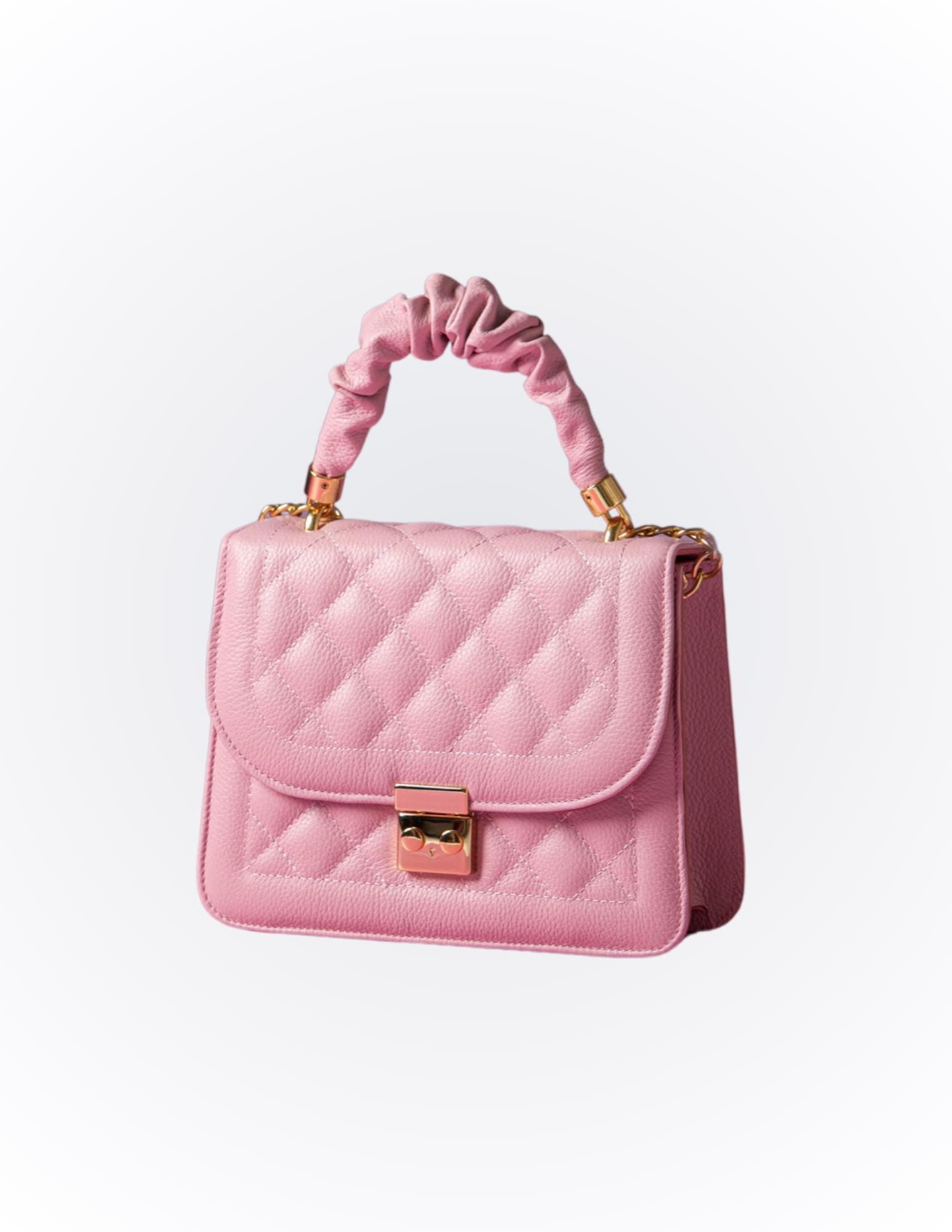 Antonella Brazilian Leather Handbag - Quilted Shoulder Bag