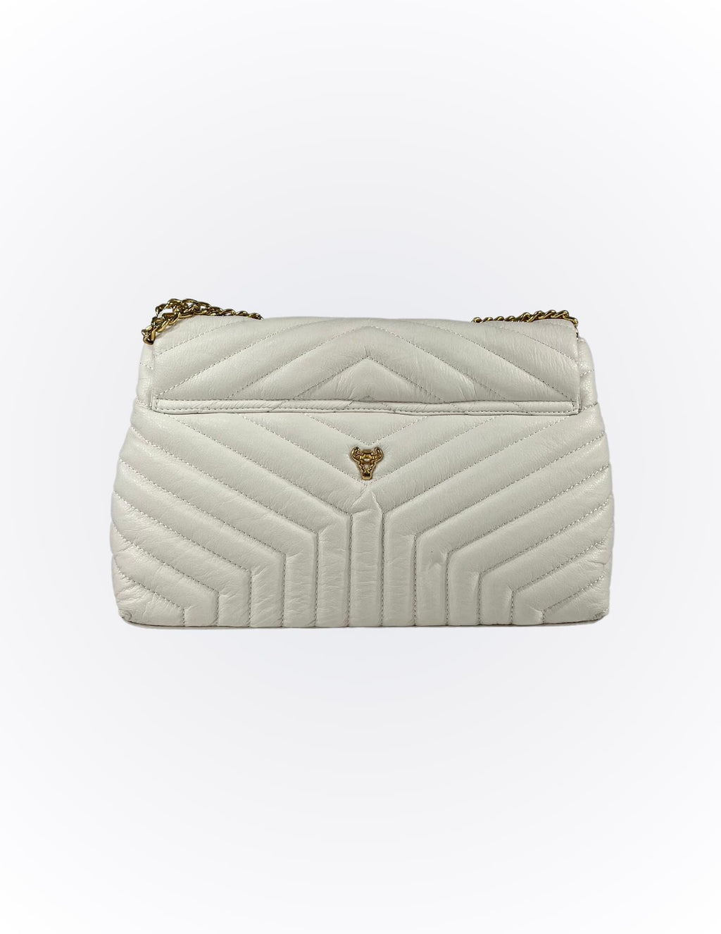 Off-White Elegant genuine Brazilian Leather handbag Vera - Katie Leather