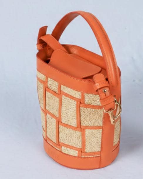 Brazilian Straw and Leather Malibu Bag, Elegant Summer Beach Purse