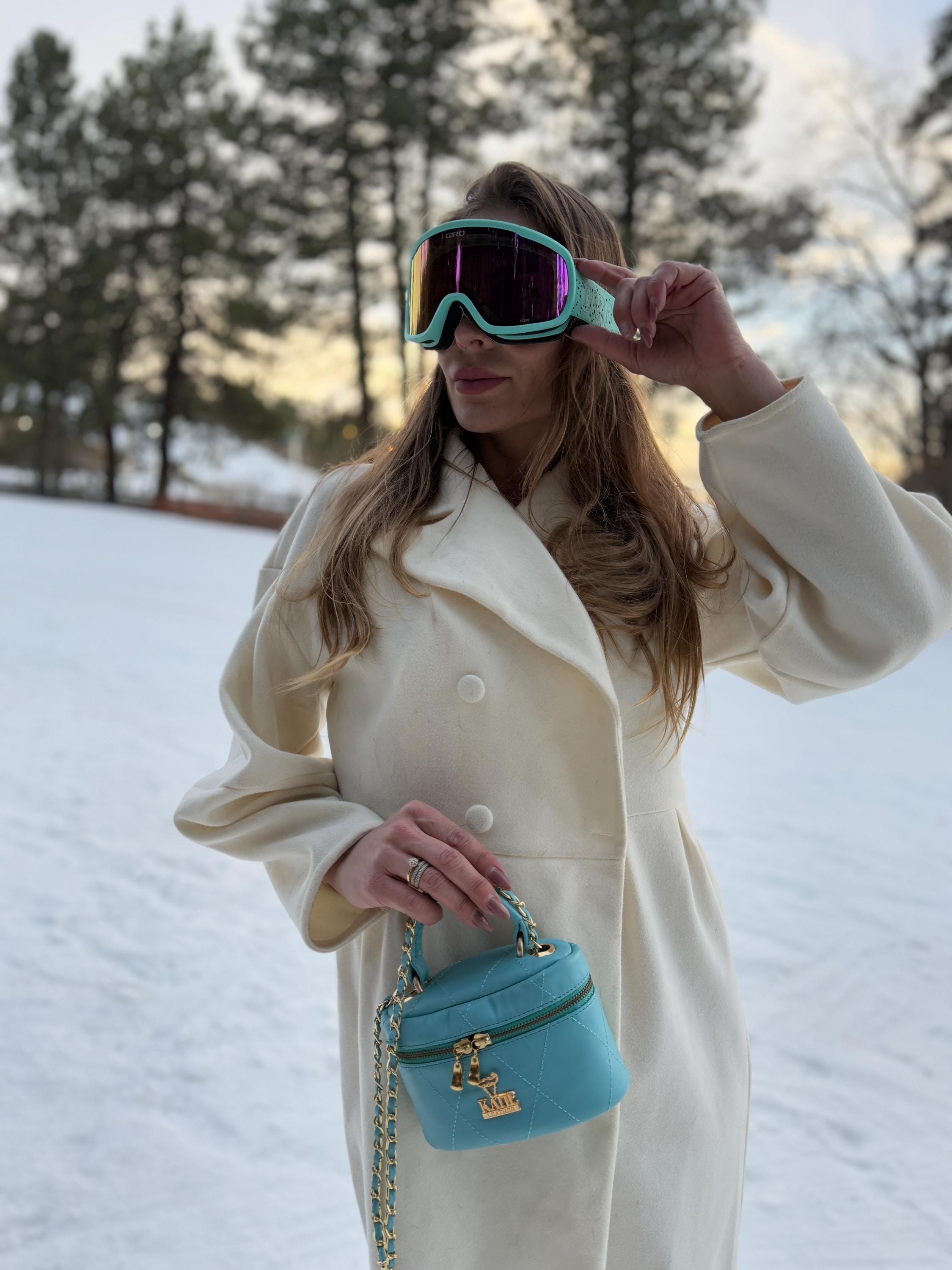 Brazilian Leather Mini Clutch – Colorful 'Nina' Bag