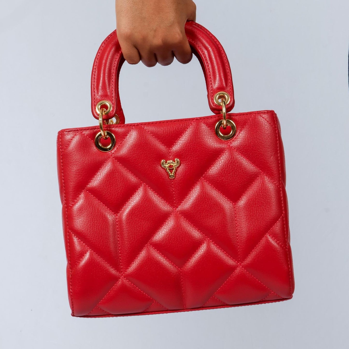 Red Exclusive Brazilian genuine leather tote/hand bag Sofia - Katie Leather