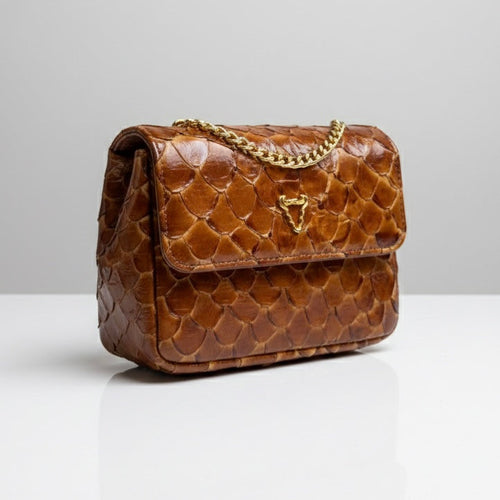 Aurora – Whiskey Limited Edition Pirarucu Chain Bag