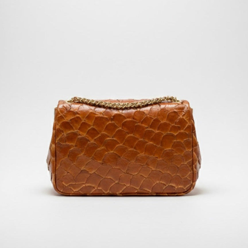 Celine – Whiskey Classic Pirarucu Leather Bag