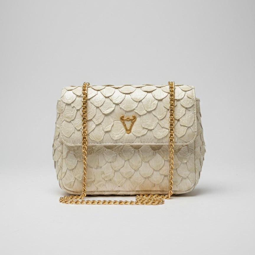 Aurora – Pearl Limited Edition Pirarucu Chain Bag