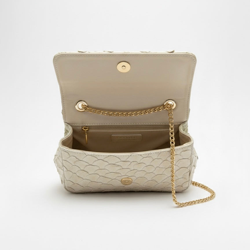 Aurora – Pearl Limited Edition Pirarucu Chain Bag