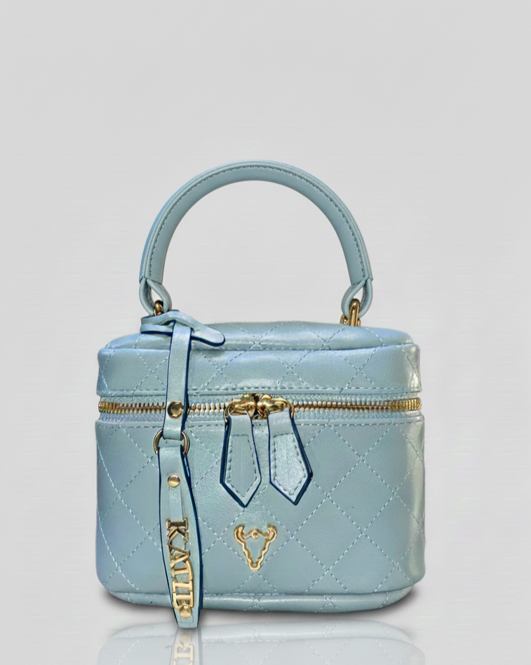 Beige neutral Matelassé Quilted Leather Handbag | Classic Structured Bag | Elegant Chain Strap Purse