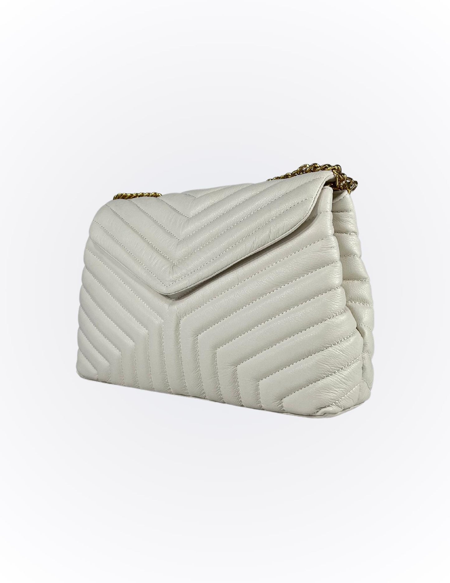 Off-White Elegant genuine Brazilian Leather handbag Vera - Katie Leather