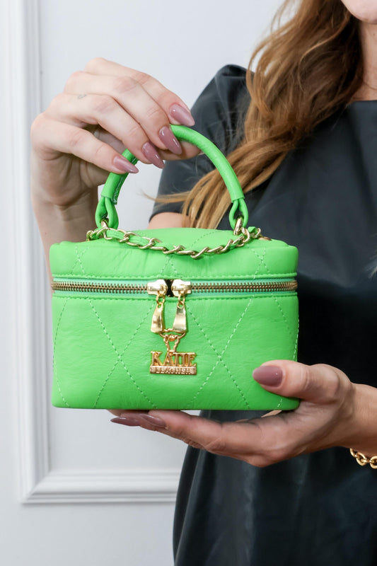 Green Leather Clutch – Small Brazilian Leather Bag