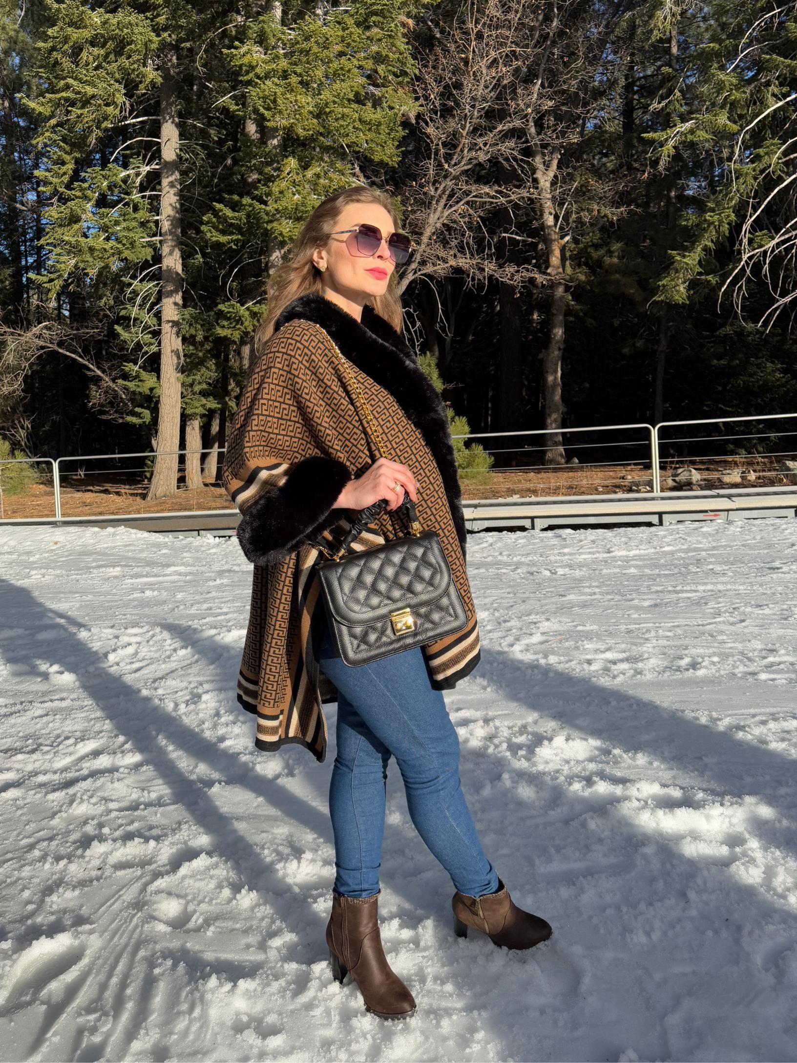 Antonella Brazilian Leather Handbag - Quilted Shoulder Bag
