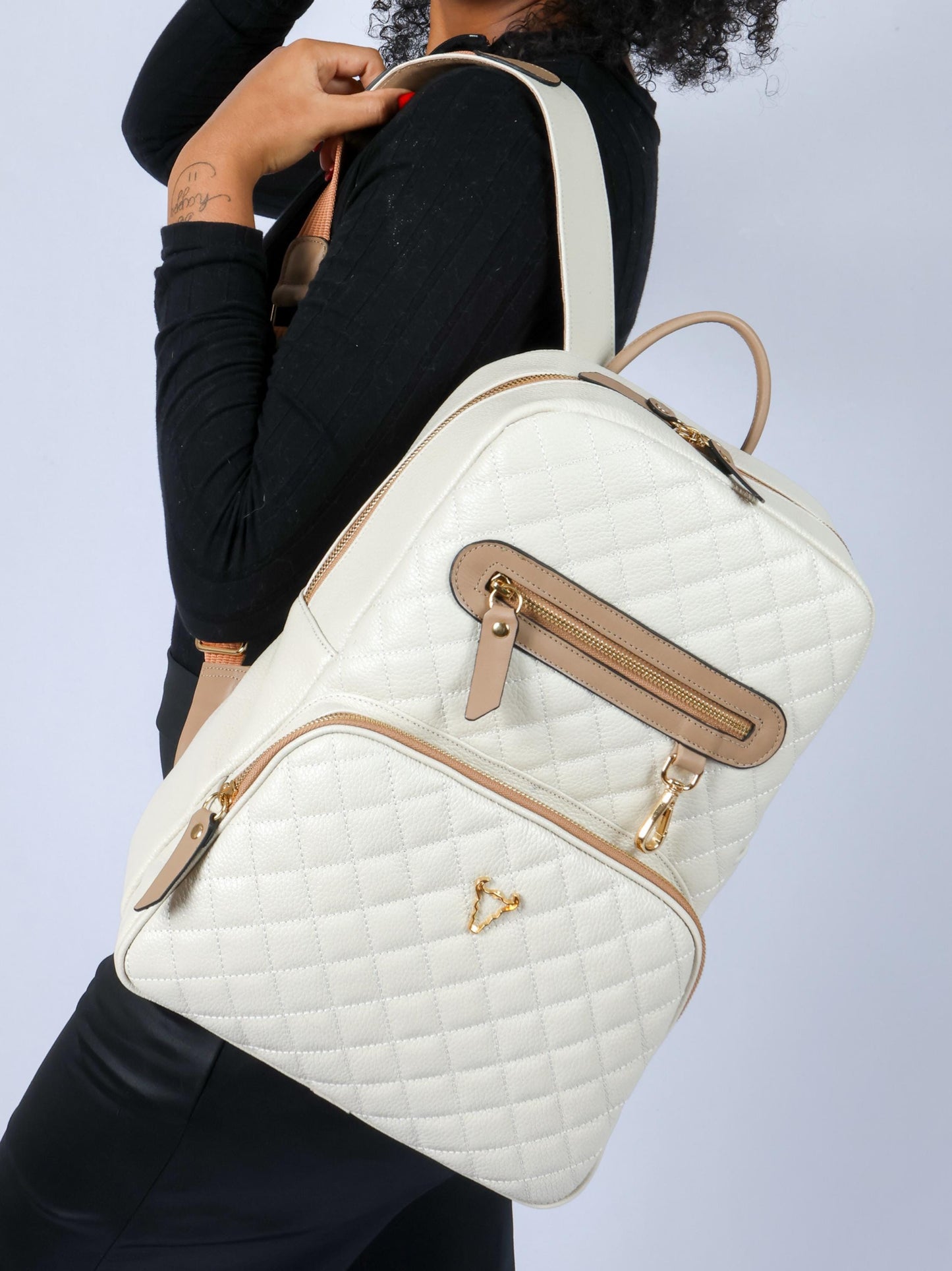 Brown Leather Backpack, Handmade Elegant Daypack