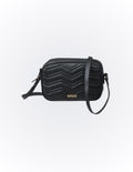 Black Clutch purse genuine Brazilian leather Bruna - Katie Leather