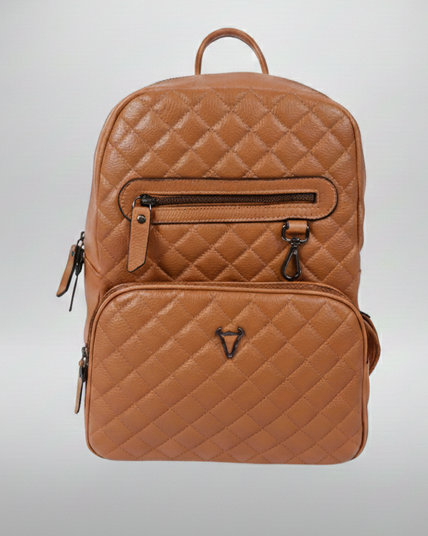 Brown Leather Backpack, Handmade Elegant Daypack